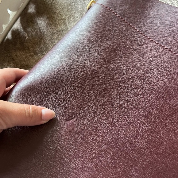 Michael Kors Collection Burgundy Bucket Bag - Picture 5 of 7